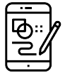 Smartphone with circular graph